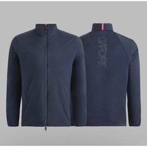 G/Fore Mens Maverick Hybrid Jacket‎ L Full Zip Up Twilight Blue Performance Golf